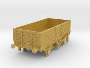 o-100-met-railway-high-sided-open-goods-wagon-1 in Tan Fine Detail Plastic
