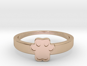 Paw print ring All sizes, multisize in 9K Rose Gold : 13 / 69