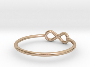 Infinity wire ring All sizes, multisize in 9K Rose Gold : 5 / 49
