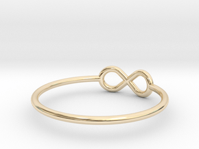 Infinity wire ring All sizes, multisize in 9K Yellow Gold : 6 / 51.5