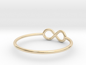 Infinity wire ring All sizes, multisize in 9K Yellow Gold : 8 / 56.75