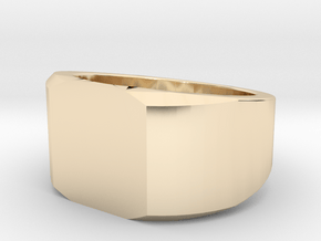Women custom ring size 9 in 14k Gold Plated Brass