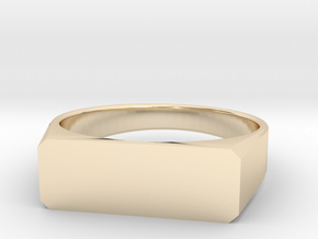 girls custom ring size 8 in 14k Gold Plated Brass