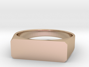 girls custom ring size 8 in 9K Rose Gold 