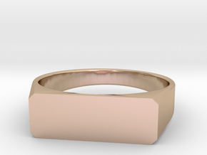 girls custom ring size 9 in 9K Rose Gold 