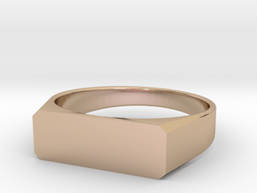 girls custom ring size 9.5 in 9K Rose Gold 