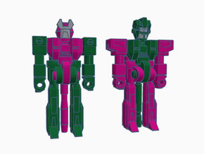 Quintesson Hunter and Warden RoGunners in Pink Processed Versatile Plastic