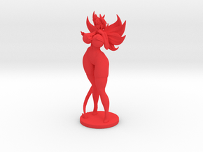 Demon Fuary 50mm in Red Smooth Versatile Plastic