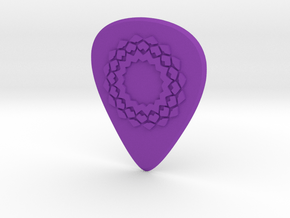 guitar pick_Mandala in Purple Processed Versatile Plastic