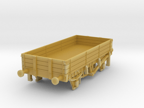 o-120fs-met-railway-low-sided-open-goods-wagon-1 in Tan Fine Detail Plastic