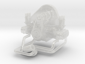 VW 1/25 engine Weber in Clear Ultra Fine Detail Plastic