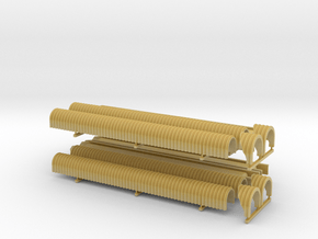 'N Scale' - Coal Loading Conveyors - Corrugated in Tan Fine Detail Plastic