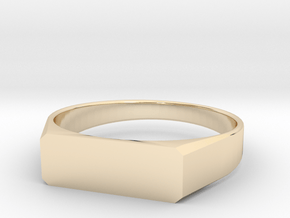 ring for engraving All sizes, multisize in 14k Gold Plated Brass: 13 / 69