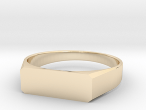 ring for engraving All sizes, multisize in 14K Yellow Gold: 5 / 49