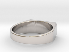 ring for engraving All sizes, multisize in Rhodium Plated Brass: 5 / 49