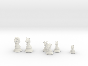 Individual Chess pieces - Animal Kingdom in White Natural Versatile Plastic