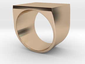 square Signet for engraving All sizes, multisize in 9K Rose Gold : 5 / 49