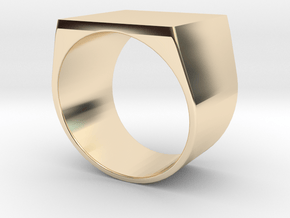 square Signet for engraving All sizes, multisize in 9K Yellow Gold : 8 / 56.75