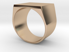 square Signet for engraving All sizes, multisize in 9K Rose Gold : 8 / 56.75