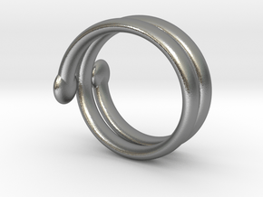 big ring in Natural Silver