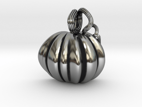 Pumpkin Pendant in Antique Silver