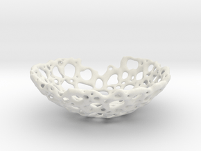 Bone Bowl 15cm in White Natural Versatile Plastic