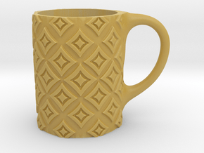 mug_squares in Tan Fine Detail Plastic