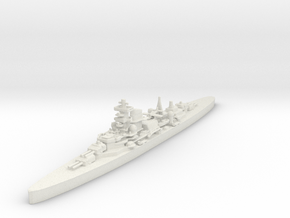 KMS Admiral Hipper in White Natural Versatile Plastic: 1:1200