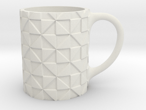 mug geopattern in White Natural Versatile Plastic