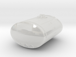 1/64 Scale 850 Gallon Elliptical Tank in Clear Ultra Fine Detail Plastic