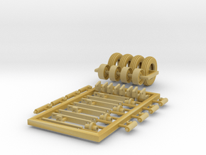 1/64 Corn Planter Tires and Lifts in Tan Fine Detail Plastic
