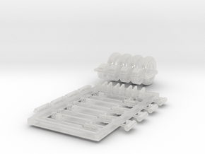 1/64 Corn Planter Tires and Lifts in Clear Ultra Fine Detail Plastic