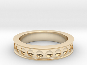 Frosted ring All sizes, multisize  in 14K Yellow Gold: 5.5 / 50.25