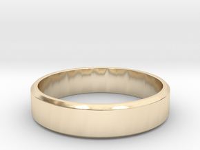 beveled band All sizes, Multisize in 9K Yellow Gold : 10 / 61.5