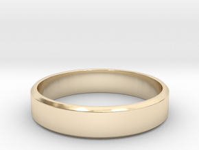beveled band All sizes, Multisize in 9K Yellow Gold : 12 / 66.5