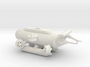 1/12 Scale Seadragon ROV in White Natural Versatile Plastic