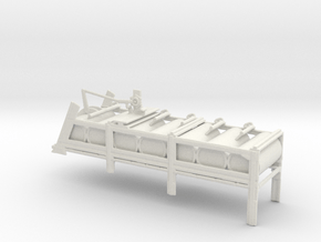 1/48 Scale Depth Charge Rack Mk 11 with Charges in White Natural Versatile Plastic