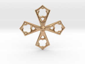 cross in Polished Bronze