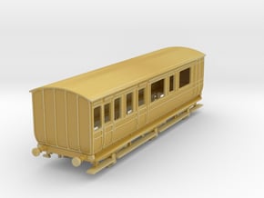 o-120fs-met-railway-passenger-6w-saloon-coach in Tan Fine Detail Plastic