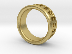 Drive Pulley Ring in Natural Brass