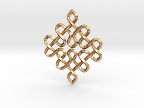 knots pendant in Polished Bronze