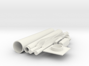 Wind Turbine Generator - Z scale in White Natural Versatile Plastic