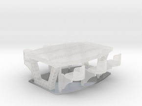 Jupiter 2 - Lower Level - Galley Table (PL) in Clear Ultra Fine Detail Plastic