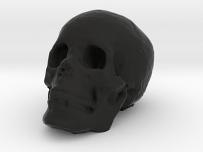 skull in Black Smooth Versatile Plastic