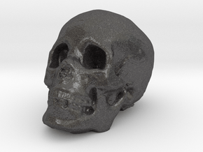 skull in Dark Gray PA12 Glass Beads