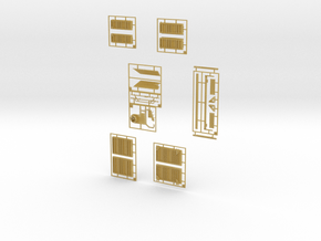 M1245 SOCOM M-ATV cargo walls - 1/48 scale in Tan Fine Detail Plastic