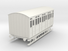 o-32-met-railway-4w-all-3rd-passenger-coach in White Natural Versatile Plastic