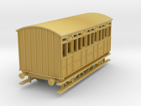 o-100-met-railway-4w-all-3rd-passenger-coach in Tan Fine Detail Plastic