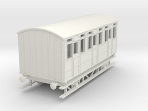 o-76-met-railway-4w-all-1st-passenger-coach in White Natural Versatile Plastic