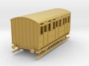 o-120fs-met-railway-4w-all-1st-passenger-coach in Tan Fine Detail Plastic